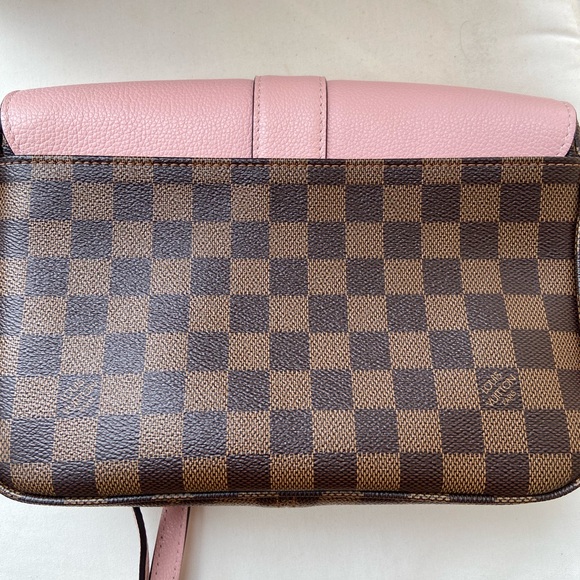 AUTHENTIC LOUIS VUITTON CLAPTON DAMIER EBENE MAGNOLIA CROSSBODY - Picture 4 of 12